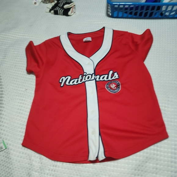 Lady Sluggers Tops - LADY SLUGGER GENUINE MERCHANDISE EUC WM SZ MEDIUM WASHINGTON CAPITOLS TEAM SHIRT